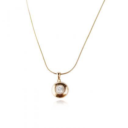 Gold Plated Necklace With Pendant 45 Cm For..