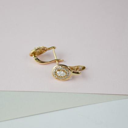 Gold Plated Earrings Rt15 | Marita Vita