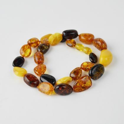 Multicolor Baltic Amber Necklace For Adults | From..