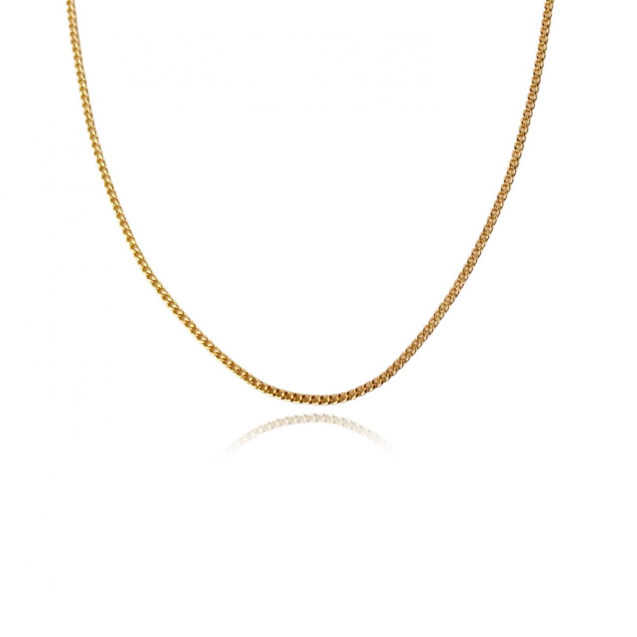 Sensitive Skin Jewelry: Hypoallergenic Necklace For Girls Or Women, High Quality Gold Plated Metal Necklace Mm17