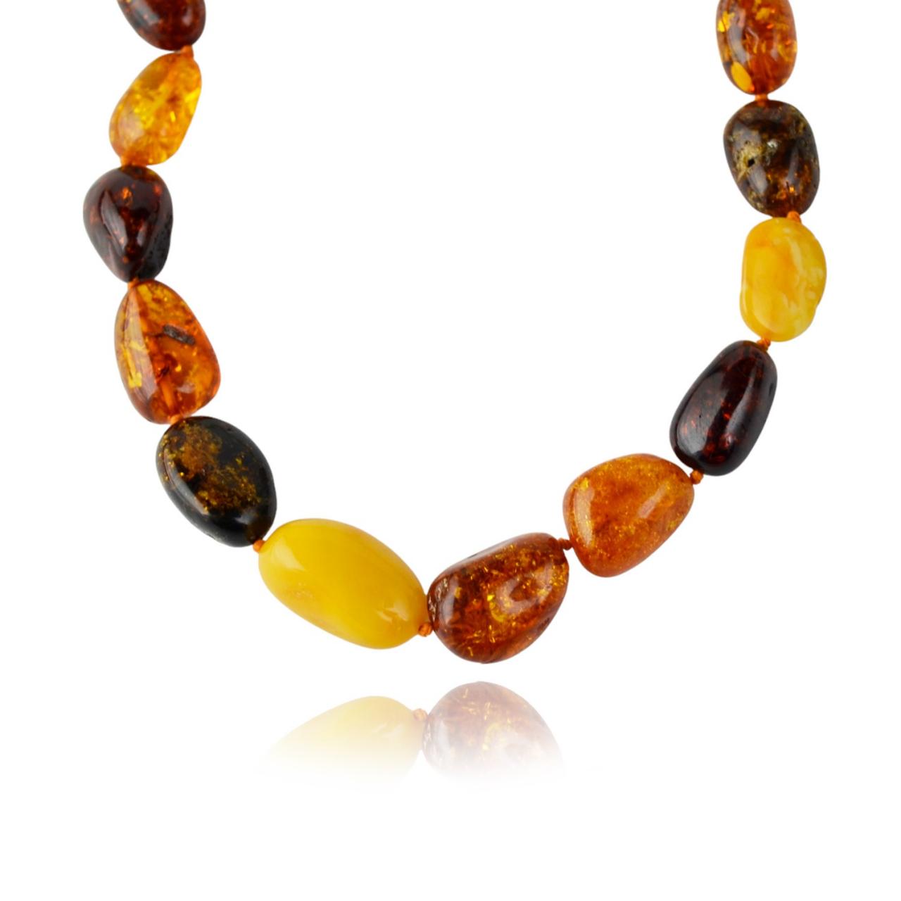 Multicolor Baltic Amber Necklace For Adults | From Marita-vita | H073
