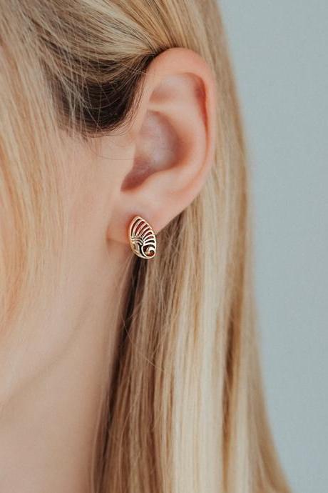Stud Earrings, Gold Plated Earrings, Minimalist Earrings, Bridesmaid Jewelry, Small Huggie Earrings, Hypoallergenic Earrings Rt16