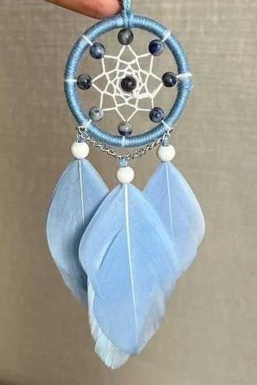 Sodalite Beads With Dream Catcher | Blue Dream Catcher | Birthday Gift | Maritavita | 03